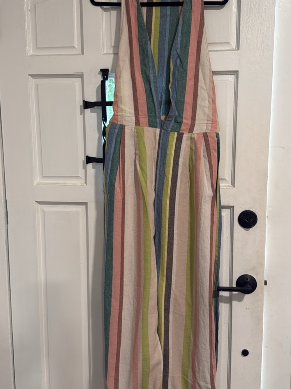 Free People Multicolor Striped Halter Jumpsuit